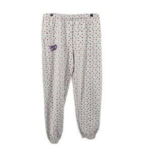 Happy Camp3r Sweatpants Unisex XXL Cream Fruit Print Organic Cotton Joggers